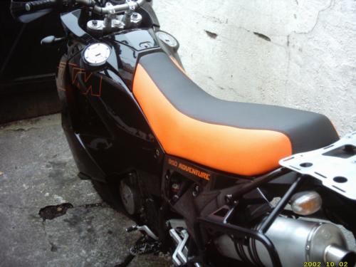 KTM, foam built up with orange sides