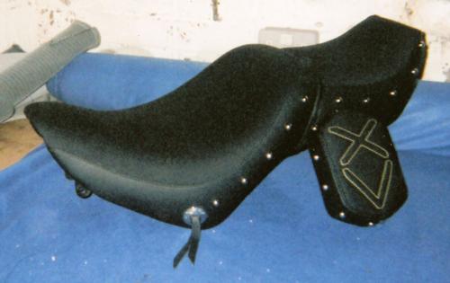XV saddle seat reshaped, addition of studs and conchos