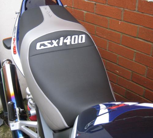 GSX 1400 Silver on bike